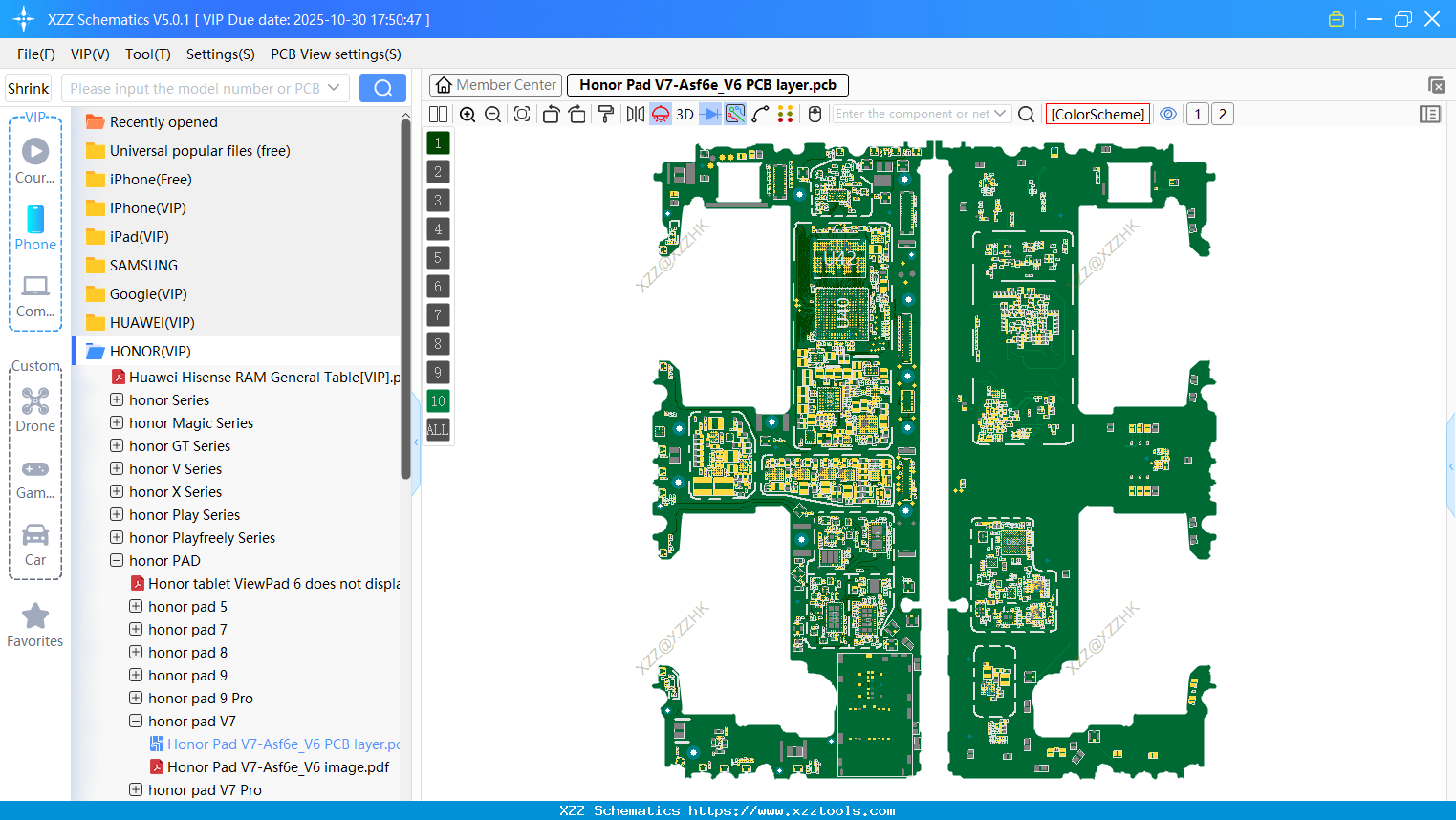Honor Pad V7-Asf6e_V6 PCB Layer
